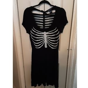 Hottopic Skeleton Rib Dress